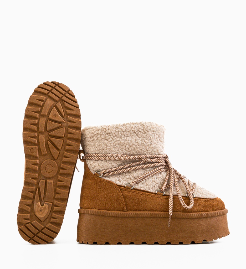 Ghete Dama Kmile Camel | Eleganta si Confort - imagine 7