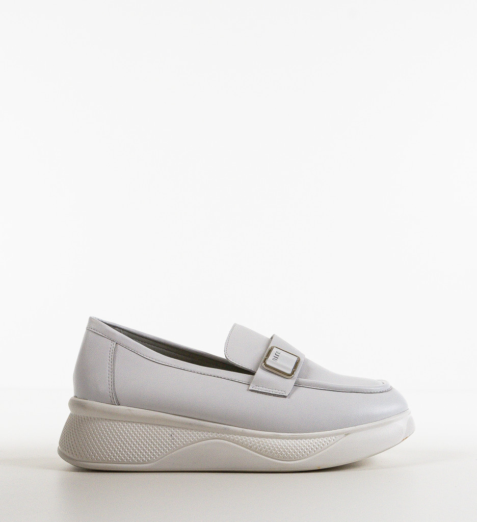 Pantofi Casual Catlyn Albi - Confort și Stil - imagine 6