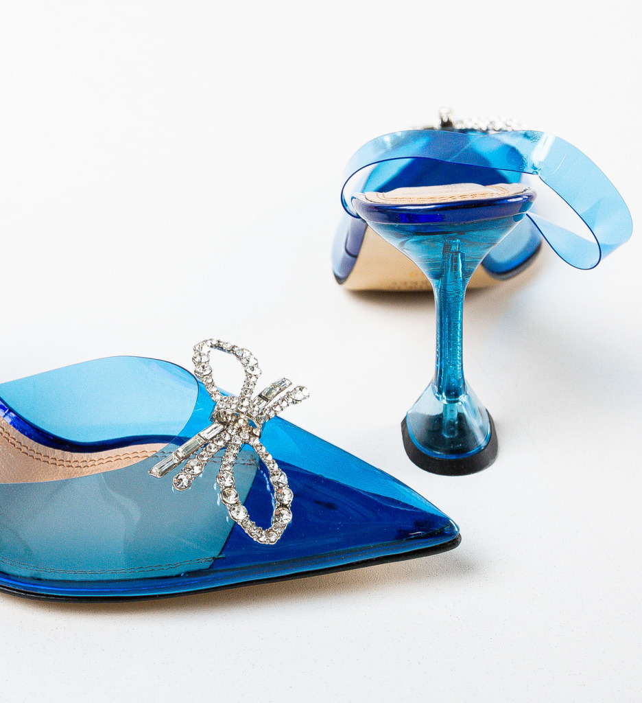 Pantofi Ogasy Albastri cu Toc - Eleganță și Stil - imagine 7