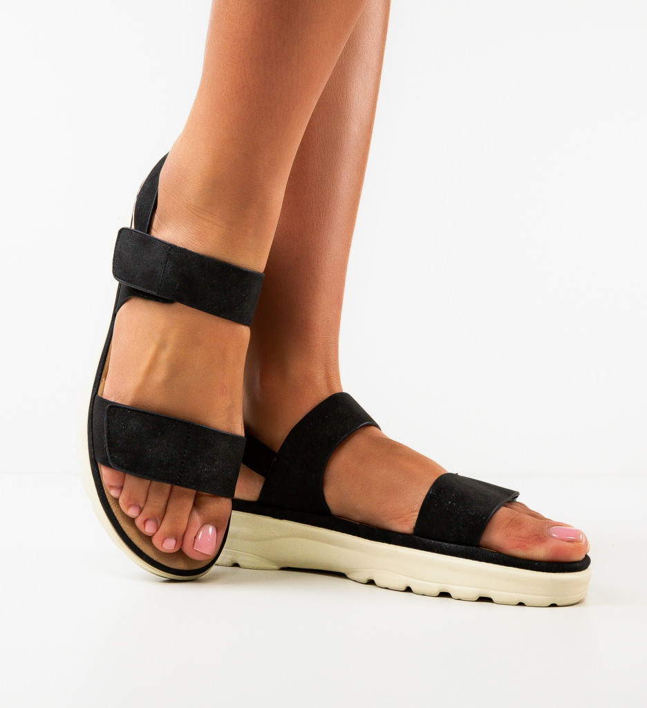 Sandale Dama Lady Negre - Eleganță și Confort - imagine 3