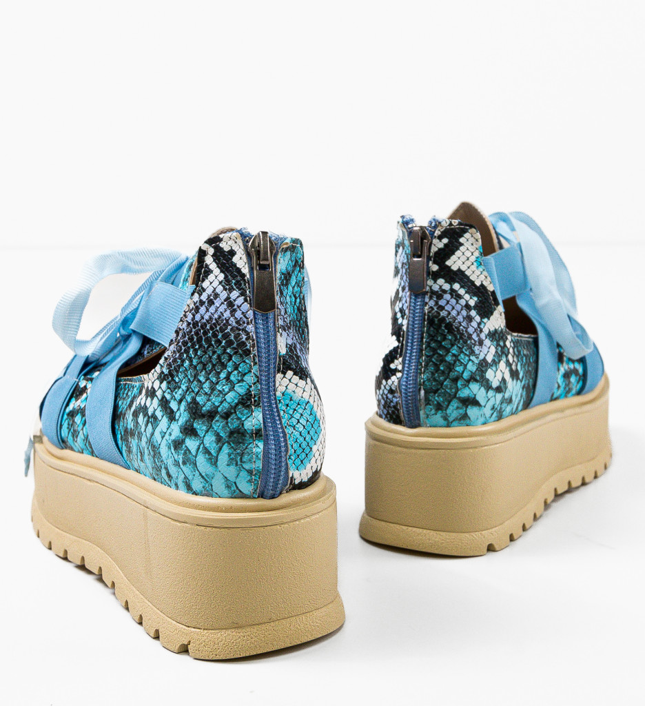 Pantofi Casual Albastri Pakler - Confort Zilnic - imagine 6