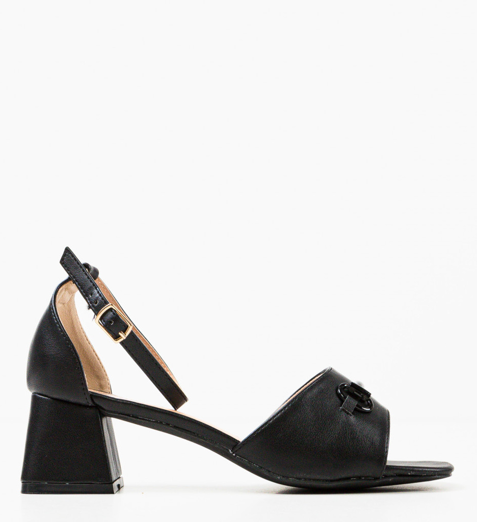 Sandale Lutgar Negre | Eleganță și Stil - imagine 4