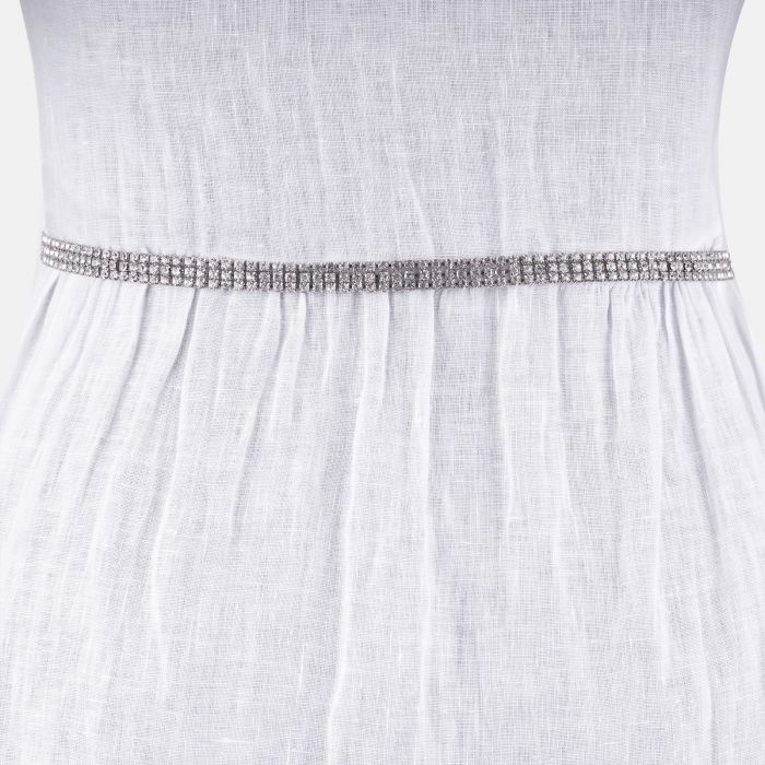 Curea Metalica Glamour cu Strasuri | Shopika