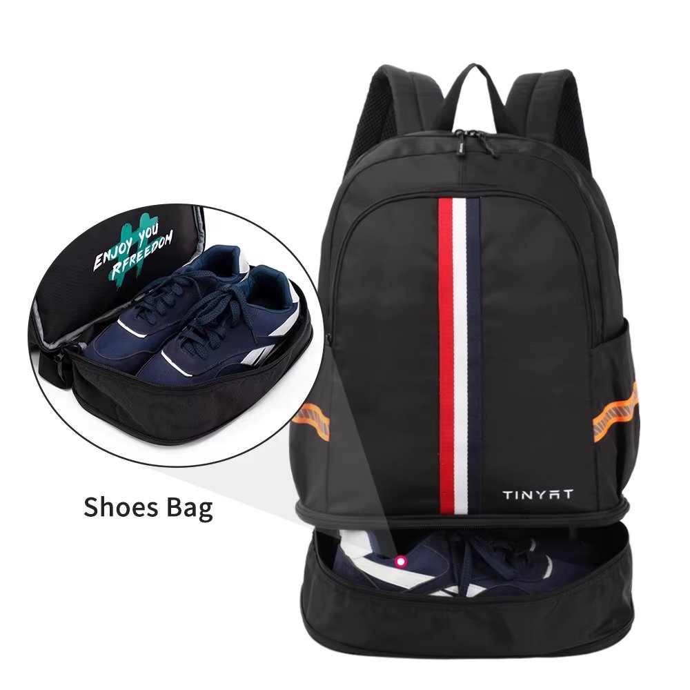 Rucsac Pliabil Picadili cu Port USB, Negru - imagine 5