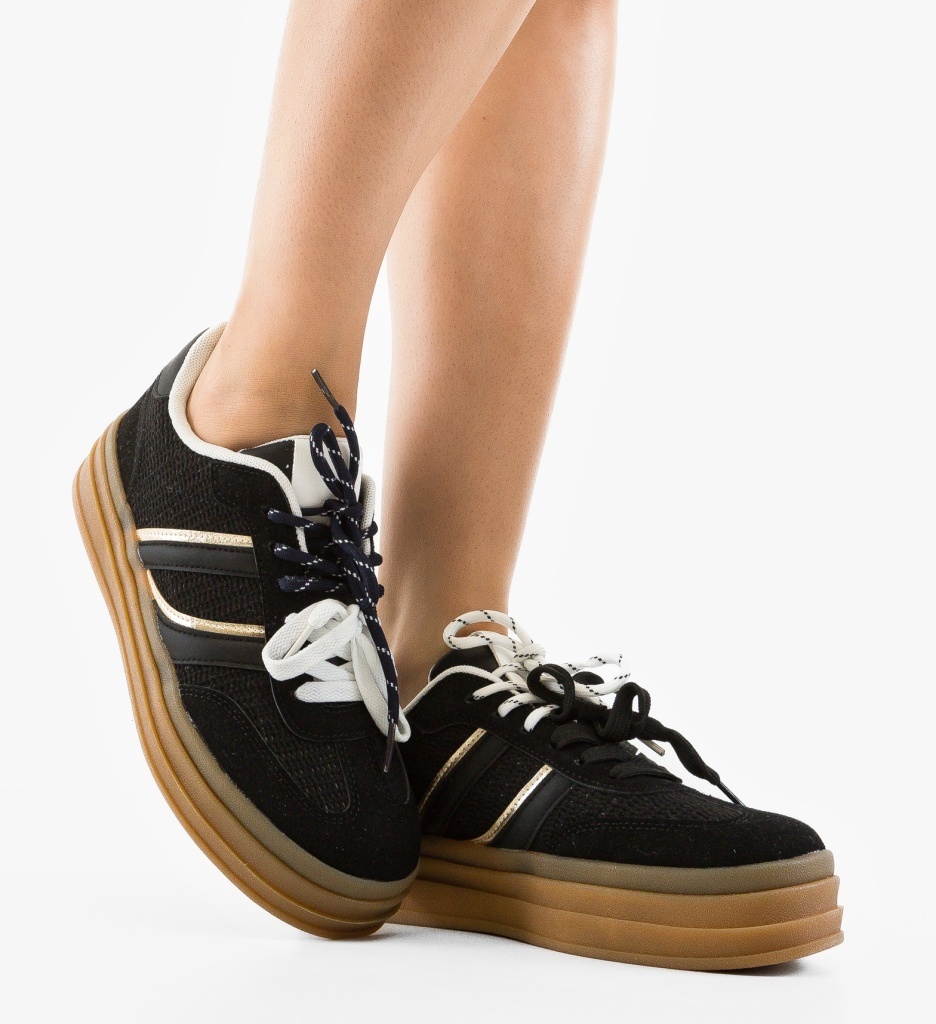Sneakers Boomby Negri | Confort & Stil Urban - imagine 3