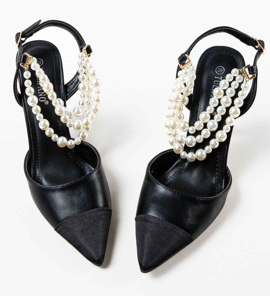 Pantofi cu Toc Livia Negri | Eleganță Asigurată - imagine 4