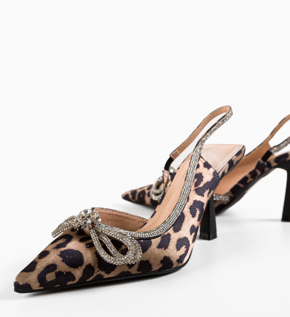 Pantofi dama Maish Animal Print eleganți - imagine 9