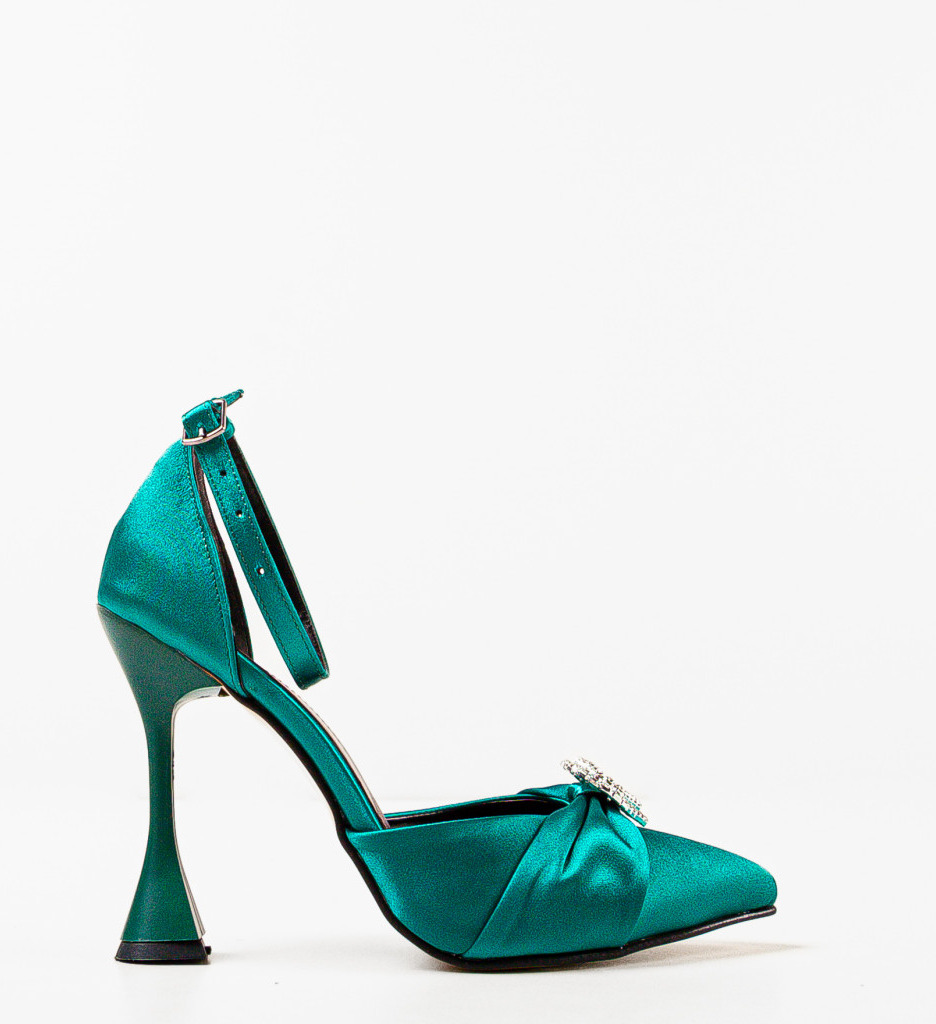 Pantofi Verzi cu Toc Gros | Stil și Confort - imagine 3