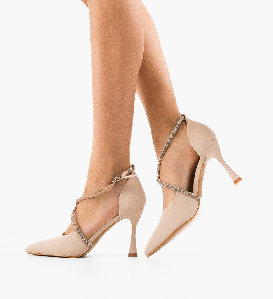 Pantofi Austin Nude | Eleganță și Versatilitate - imagine 3