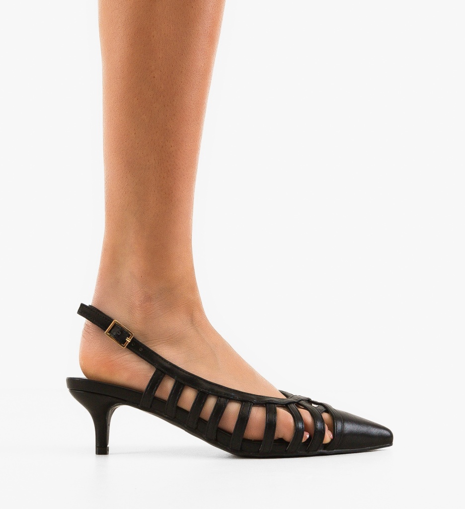 Pantofi Dama Glass Negri | Eleganță și Stil - imagine 6