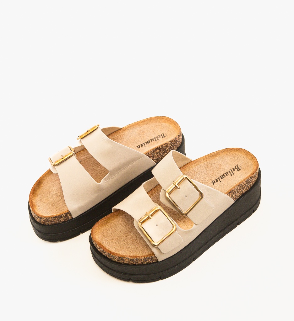 Papuci Dama Olive Bej - Confort și Eleganță - imagine 4