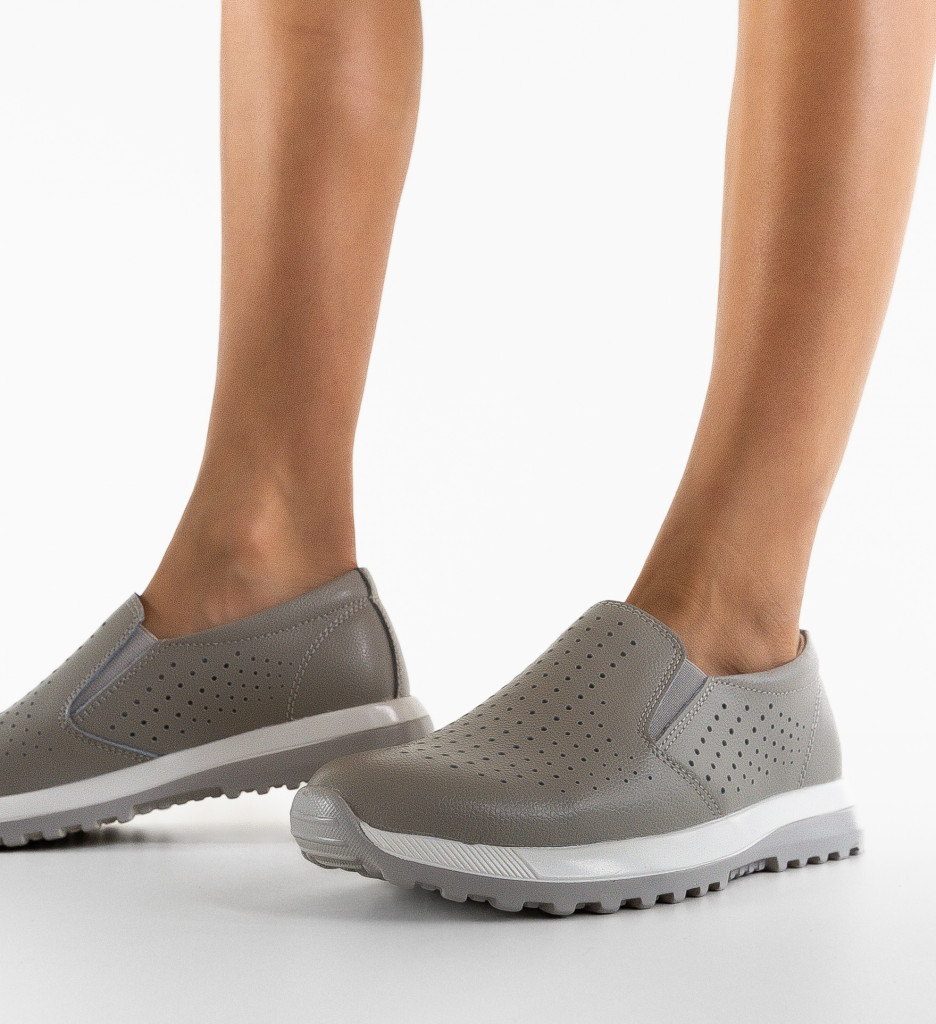 Pantofi Casual Damaris Gri - Confort și Stil - imagine 4