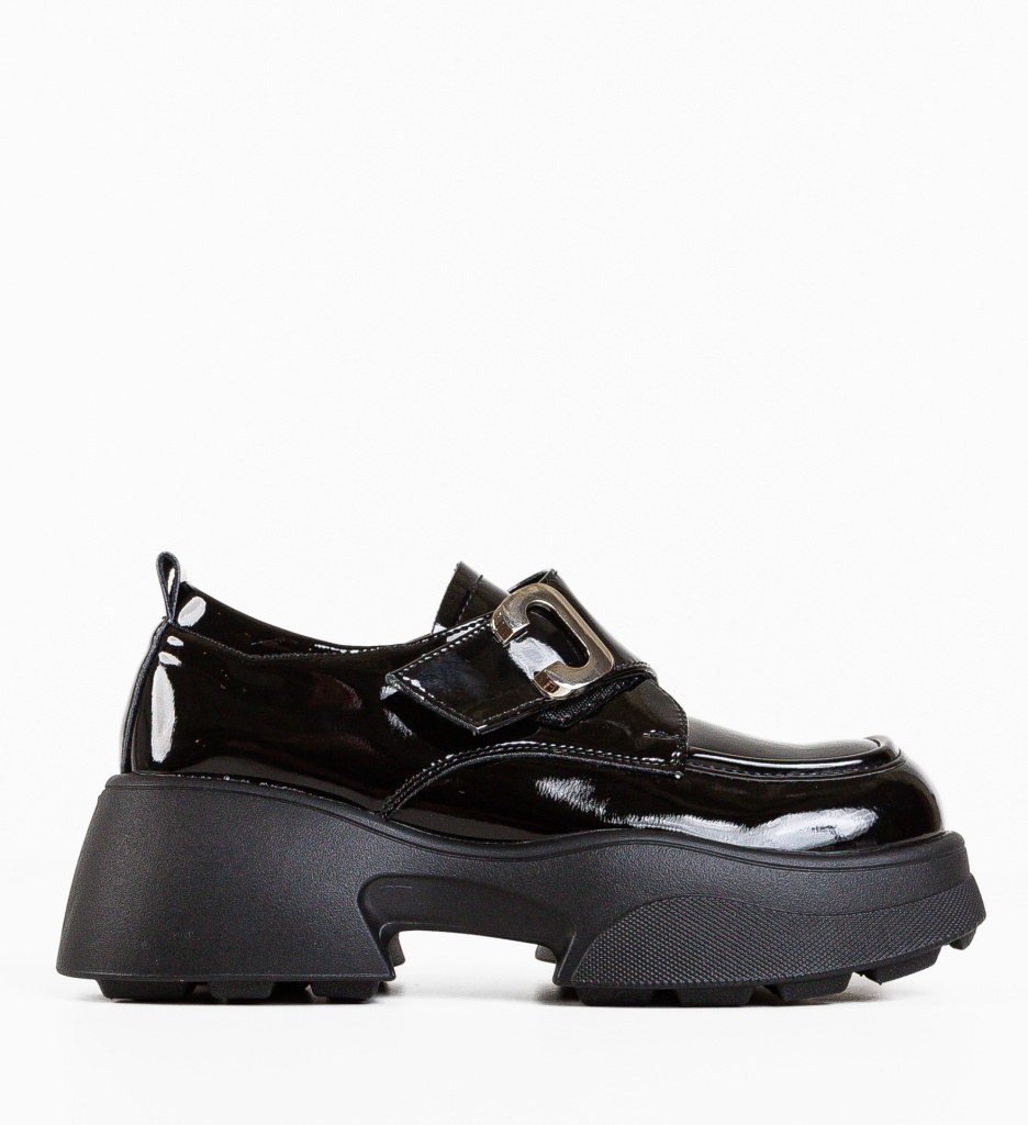 Pantofi Casual Urdela Negri - Eleganță și Versatilitate - imagine 4