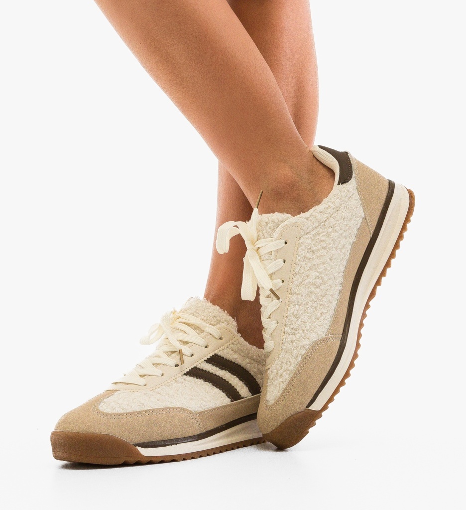 Sneakers Dama Namir Bej | Confort și Stil - imagine 2