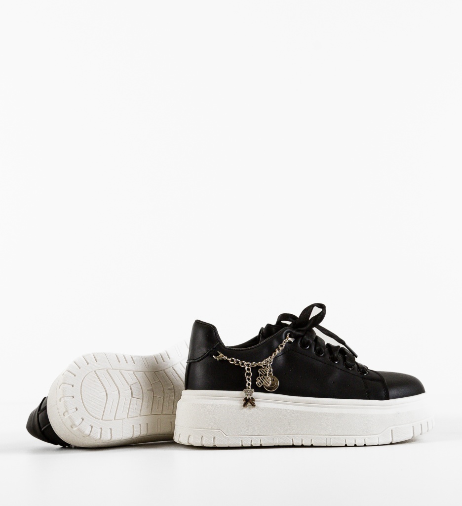 Sneakers Dama Vergast Negri - Confort și Stil - imagine 4