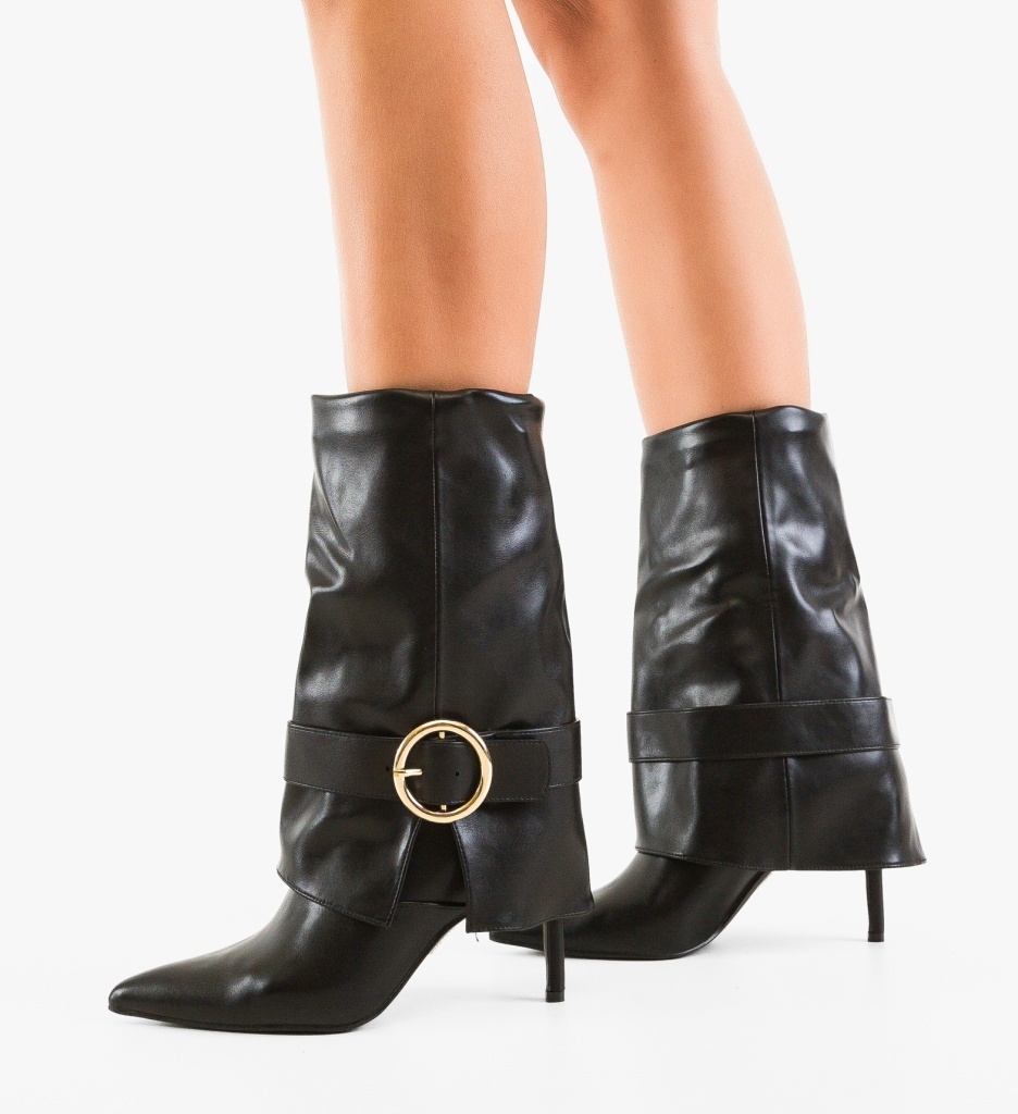 Cizme Karkez Negre Depurtat | Stil & Confort