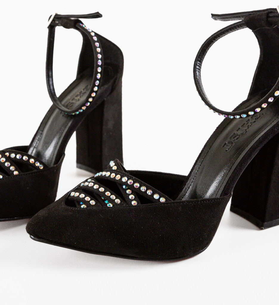 Pantofi cu Toc Alcho Negri - Eleganță Modernă - imagine 7