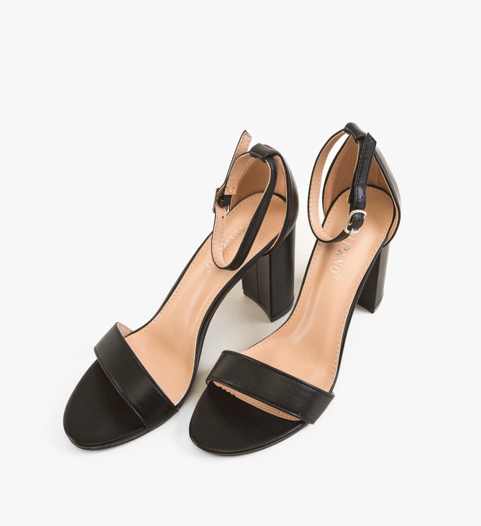 Sandale cu toc Aurora Negre - Eleganță și Stil - imagine 5