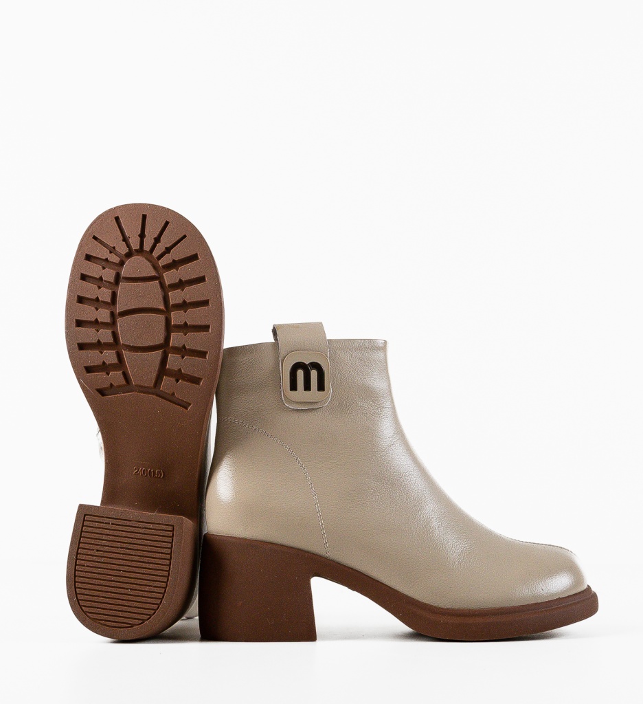 Botine Dama Bej Safta | Eleganță și Stil - imagine 6
