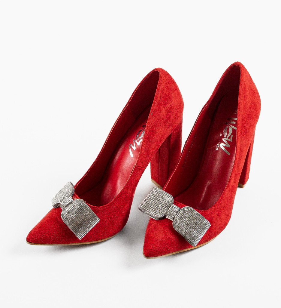 Pantofi Dama Rosii cu Toc - Eleganță Asigurată - imagine 7
