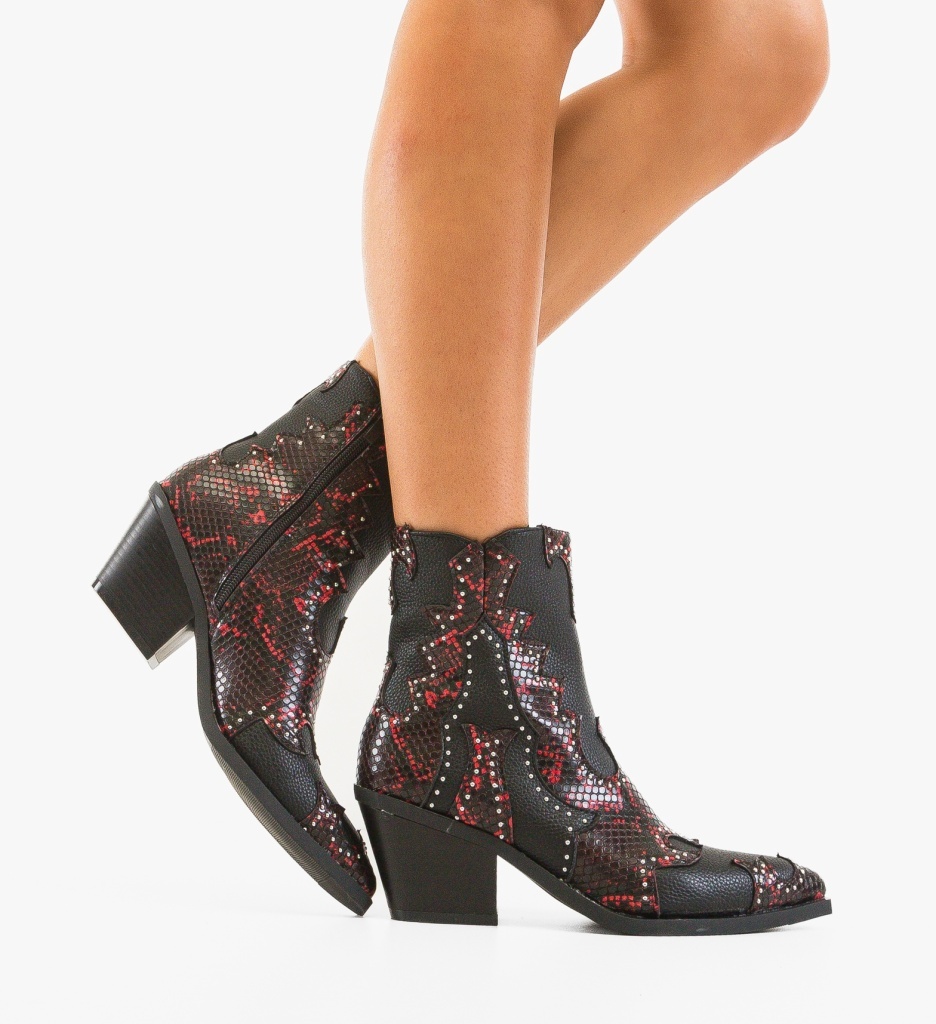 Botine Dama Grena Ketek - Eleganță și Stil - imagine 8