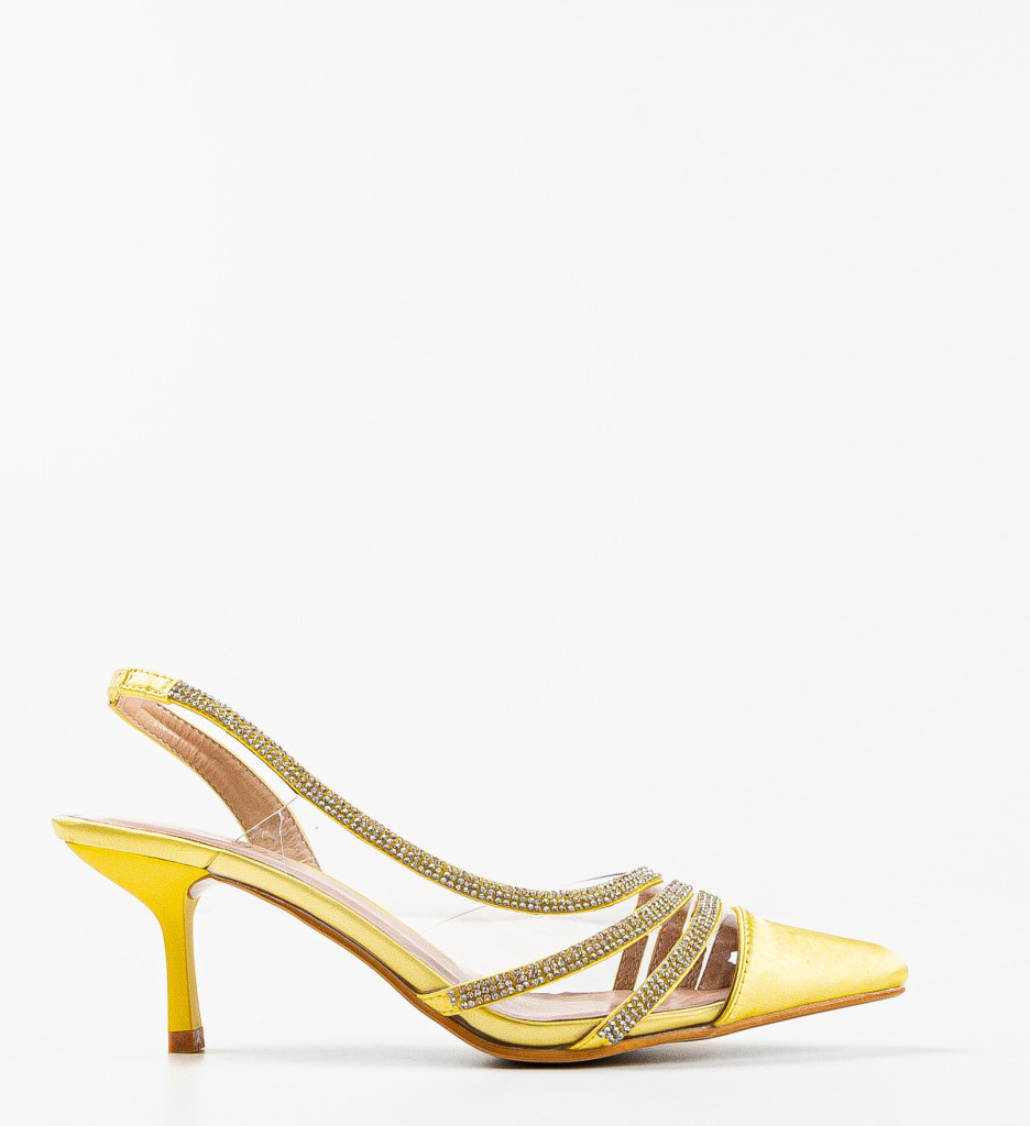 Pantofi cu toc Yildiz Galbeni - Eleganță și Stil - imagine 5