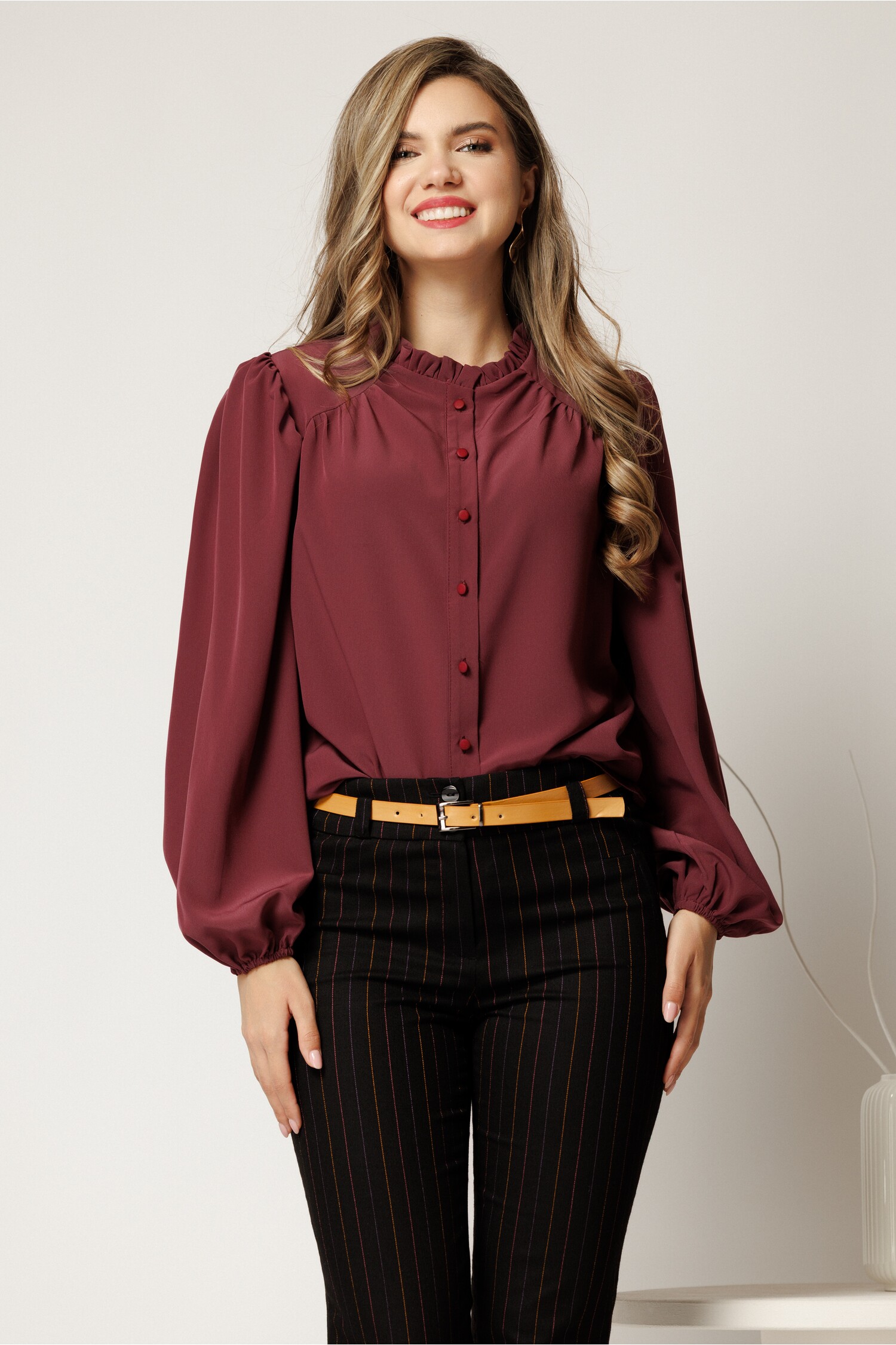 Camasa DY Fashion Burgundy | Eleganta si Stil