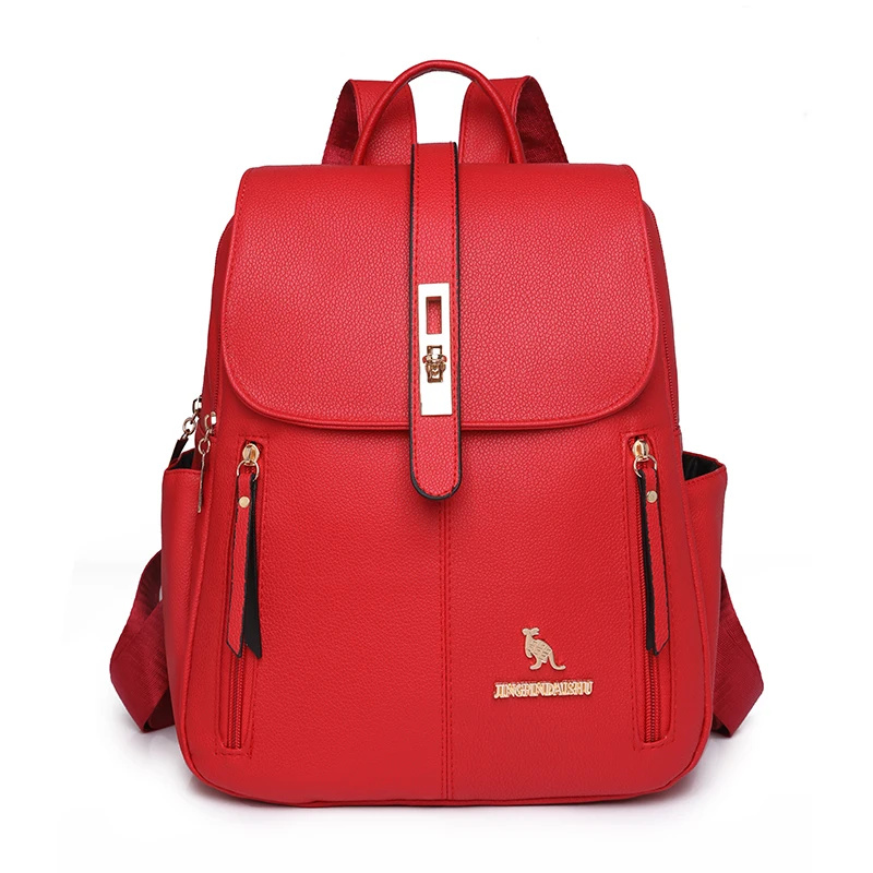 Rucsac Dama Delis GT3035 Rosu Piele Ecologica