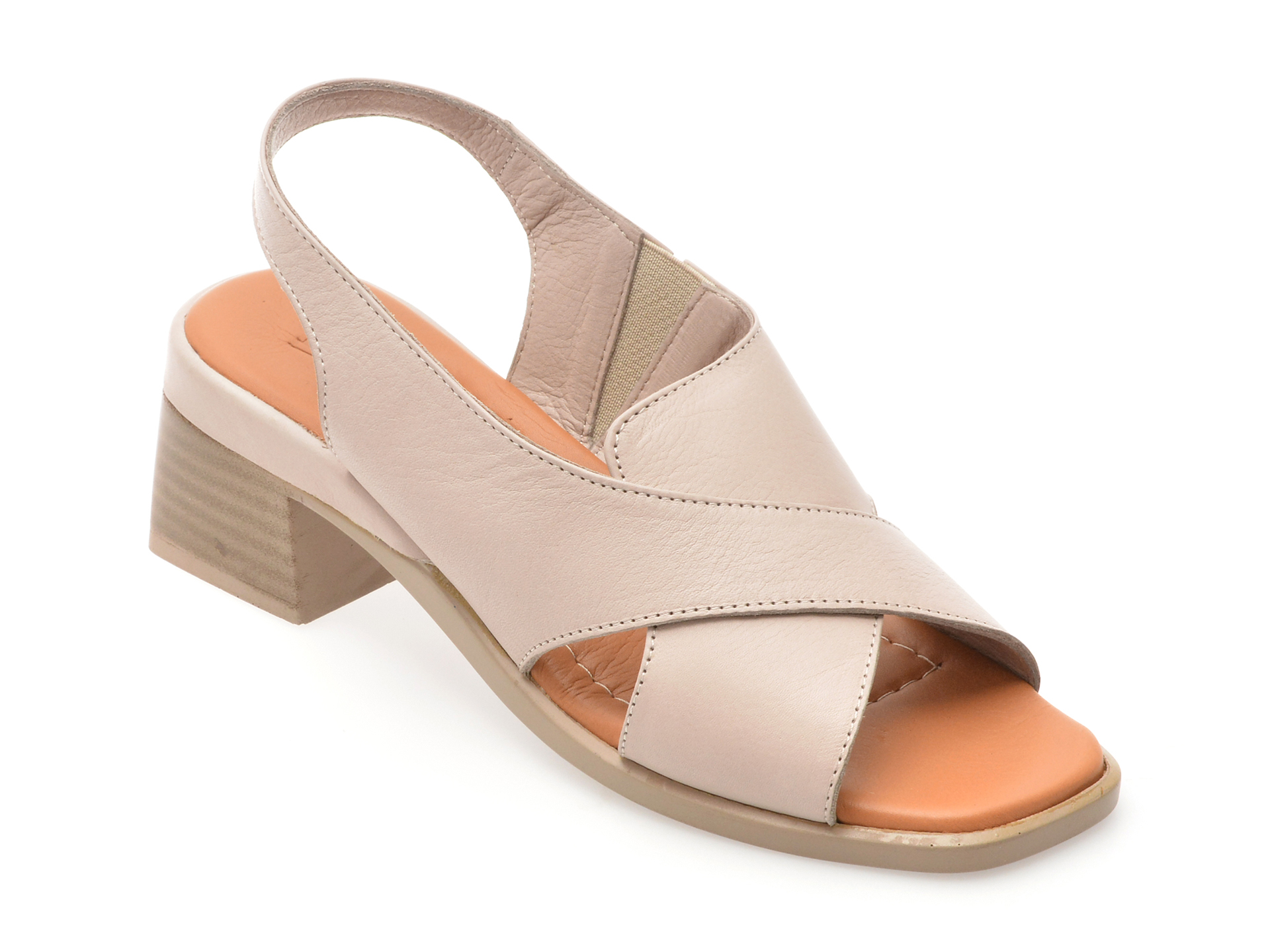 Sandale Image Piele Naturală Gri - Confort Premium