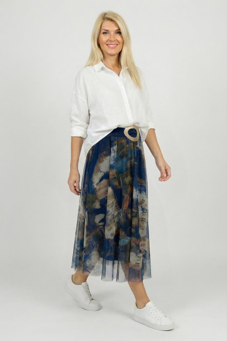 Fusta clos tulle Shopika | Imprimeu pictural