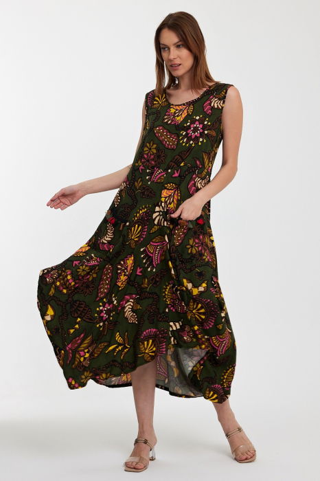 Rochie Vale Woman Kaki | Design Modern Elegant
