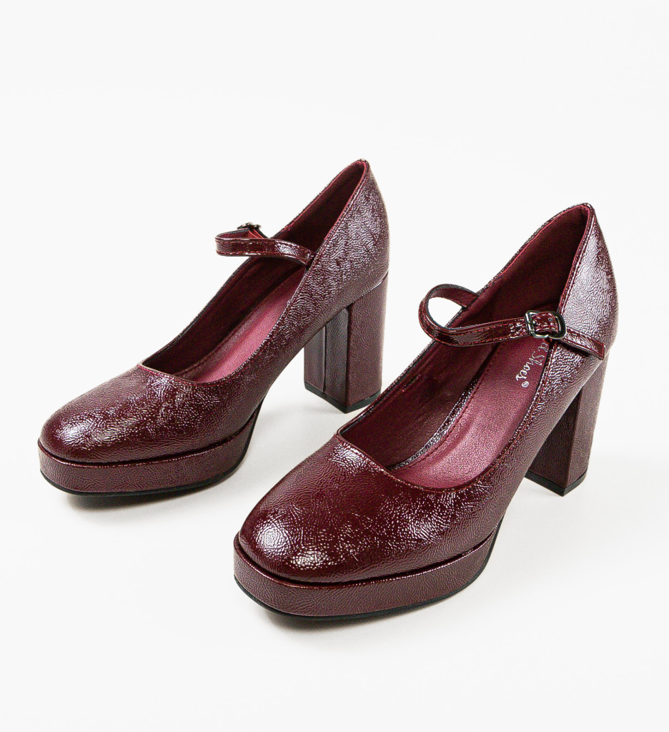 Pantofi cu Toc Pugh Grena - Eleganță Asigurată - imagine 6