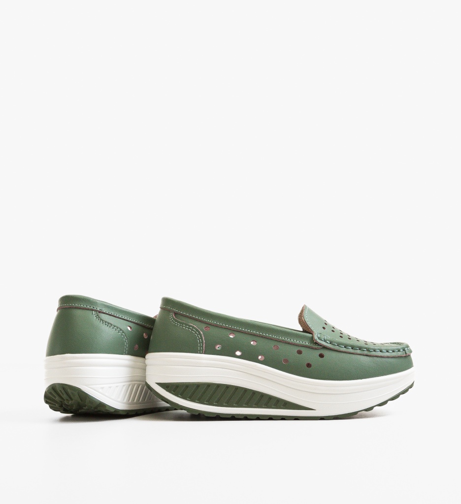 Pantofi Casual Buga Verzi - Confort Maxim - imagine 3