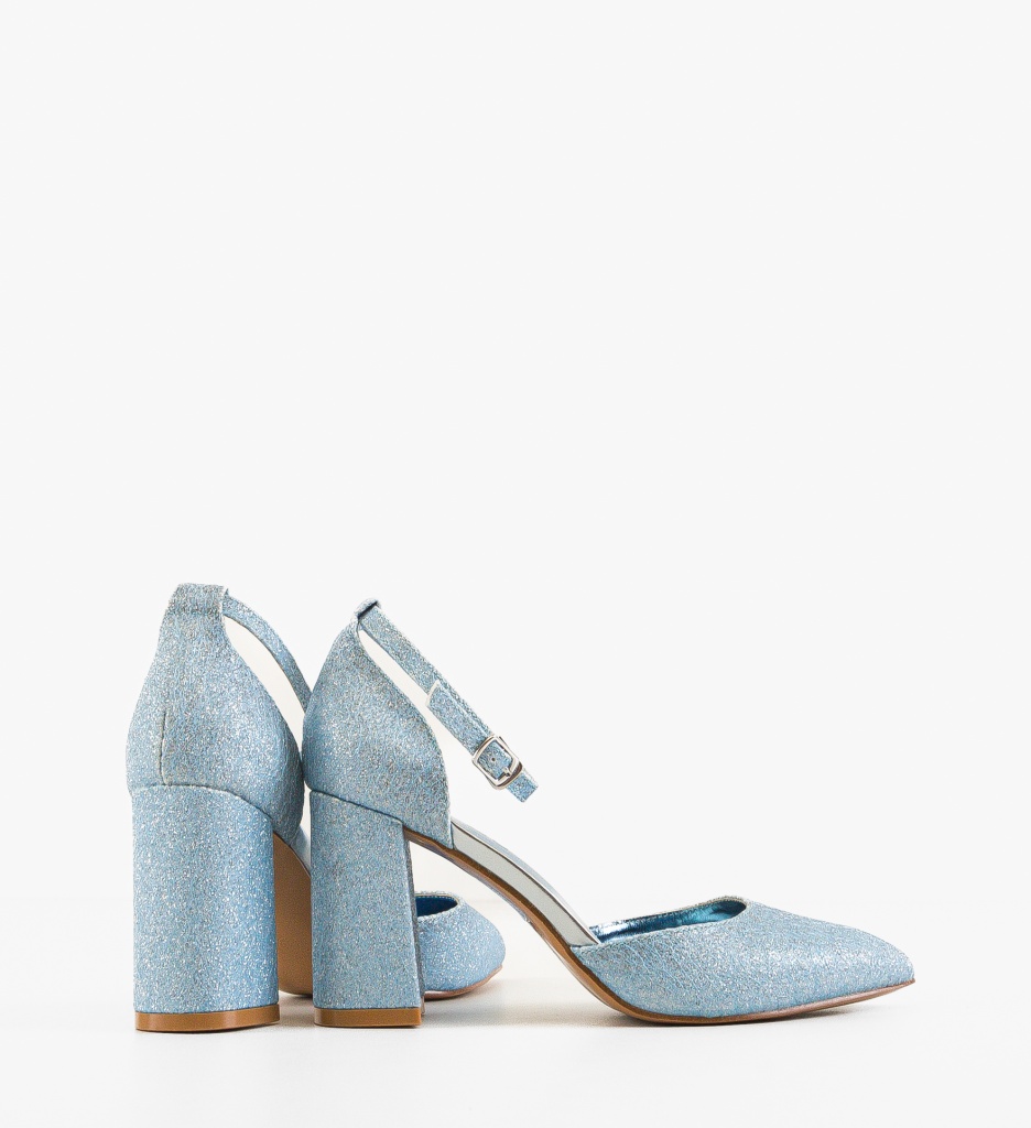 Pantofi cu Toc Jana Albastri - Stil și Eleganță - imagine 3