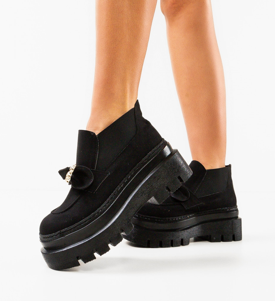 Pantofi Casual Bearya Negri - Confort & Stil - imagine 3