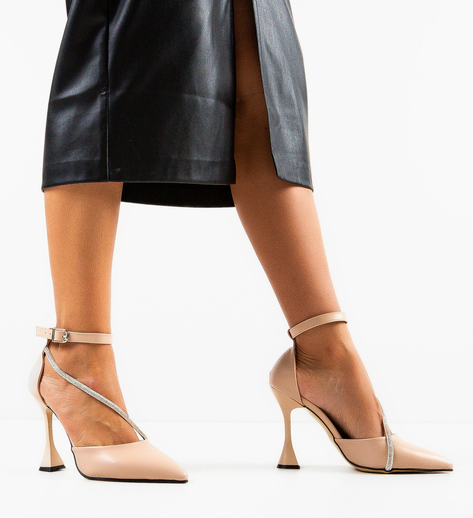 Pantofi Seray Bej | Eleganță și Stil - imagine 3