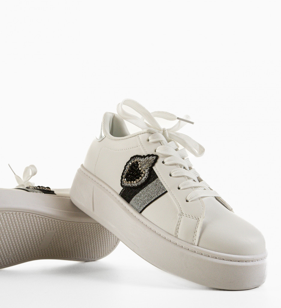 Pantofi Sport Keira Albi | Confort și Stil Urban - imagine 6