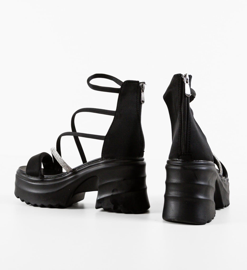Sandale Dama Eleger Negre Elegante și Comode - imagine 11