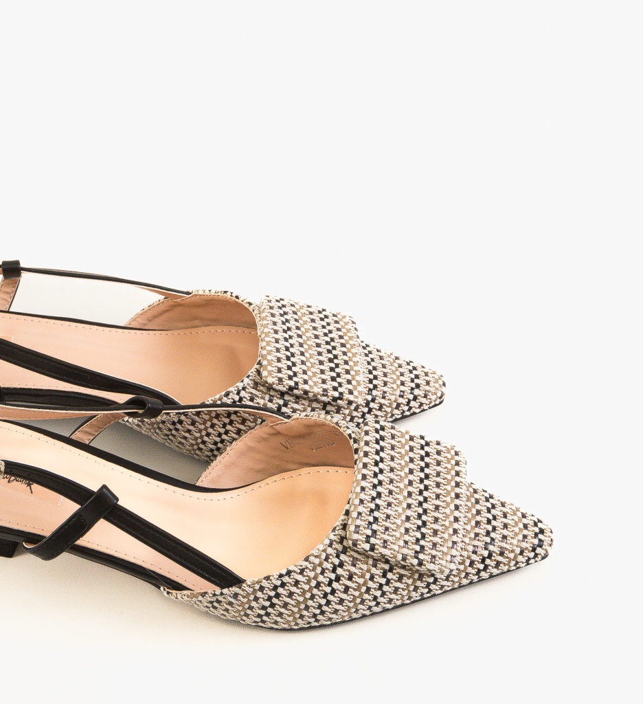 Pantofi Dama Calvin Negri Eleganți cu Toc - imagine 5