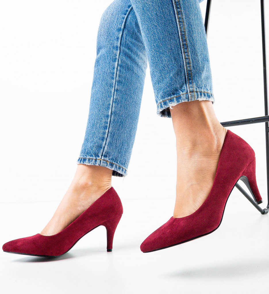 Pantofi Birro Grena Eleganți - imagine 3