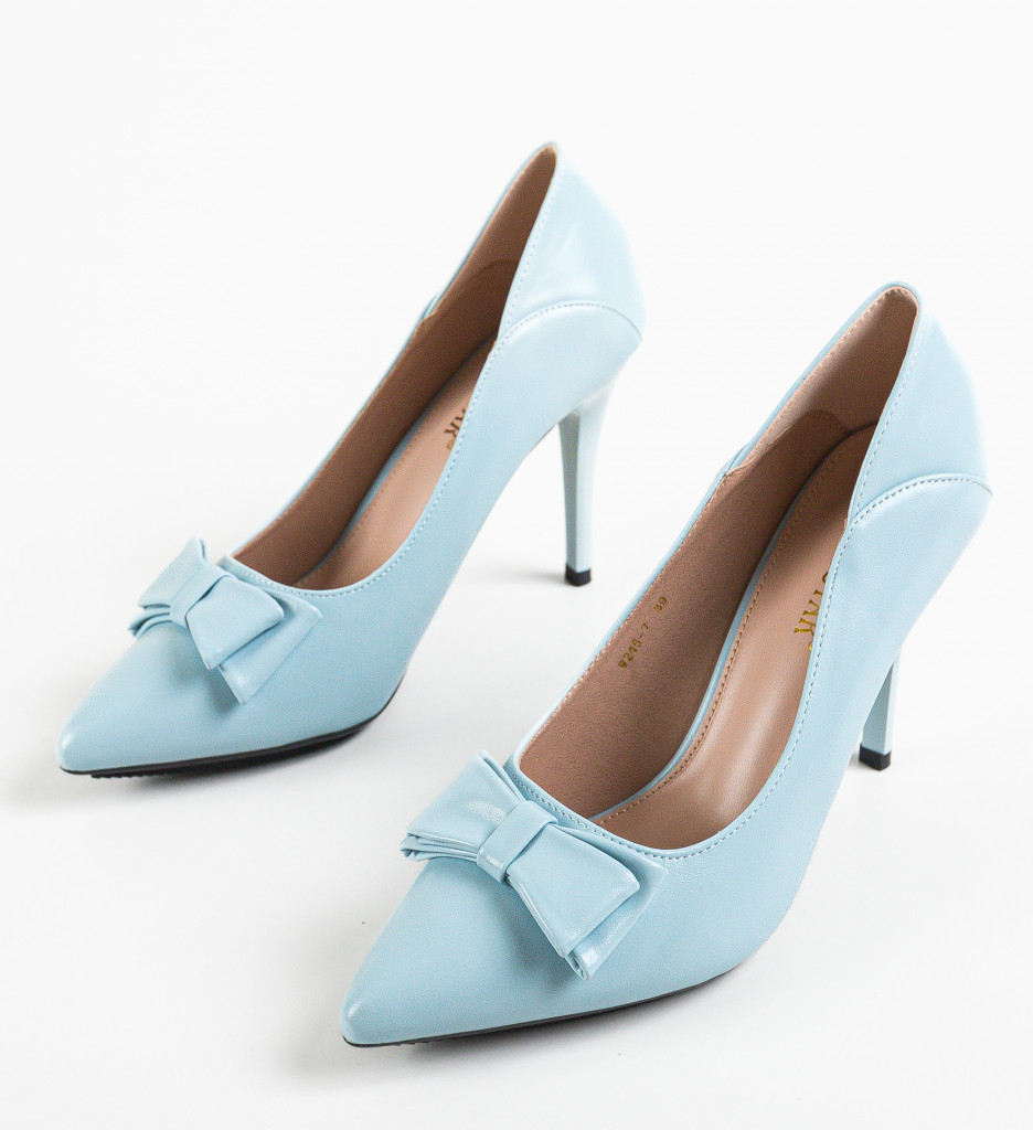 Pantofi Kalika Albastri cu Toc - Eleganță Asigurată - imagine 5