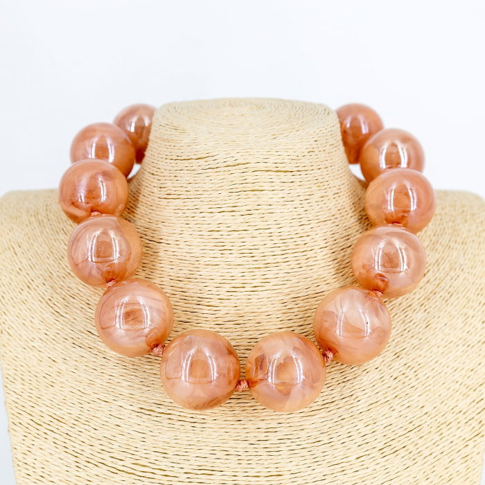 Colier Retro Bile Trandafiriu Antic | Shopika