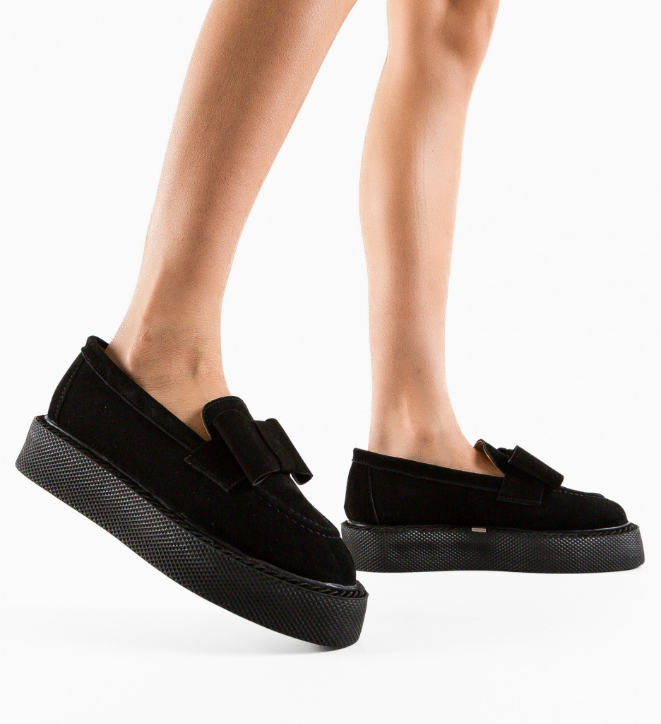 Pantofi Casual Kivu Negri | Confort Zilnic - imagine 3