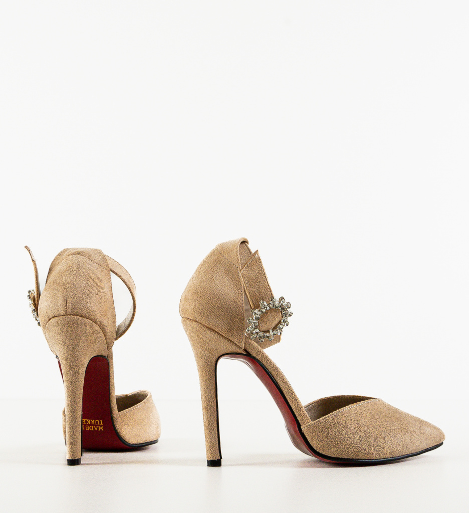 Pantofi cu Toc Fedea Bej | Eleganță Asigurată - imagine 5