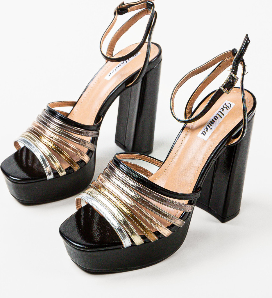 Sandale cu Toc Neophy Negre - Eleganță și Stil - imagine 6