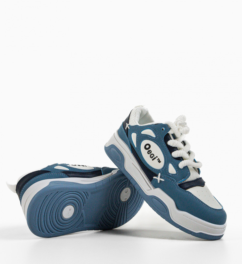 Pantofi Sport Scarl Albastri - Confort Maxim - imagine 8