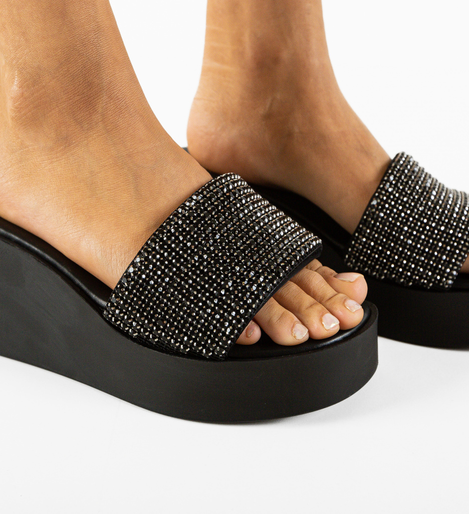 Saboti Dama Cerbera Negri - Confort & Stil - imagine 6