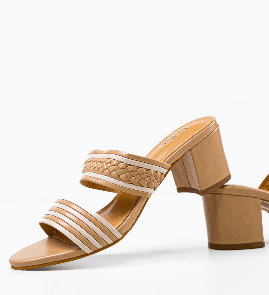 Saboti Dama Nora Camel | Eleganță și Confort - imagine 9