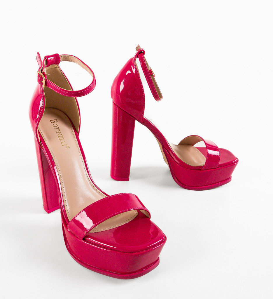 Sandale cu Toc Buhy Fuchsia | Eleganță și Stil - imagine 7
