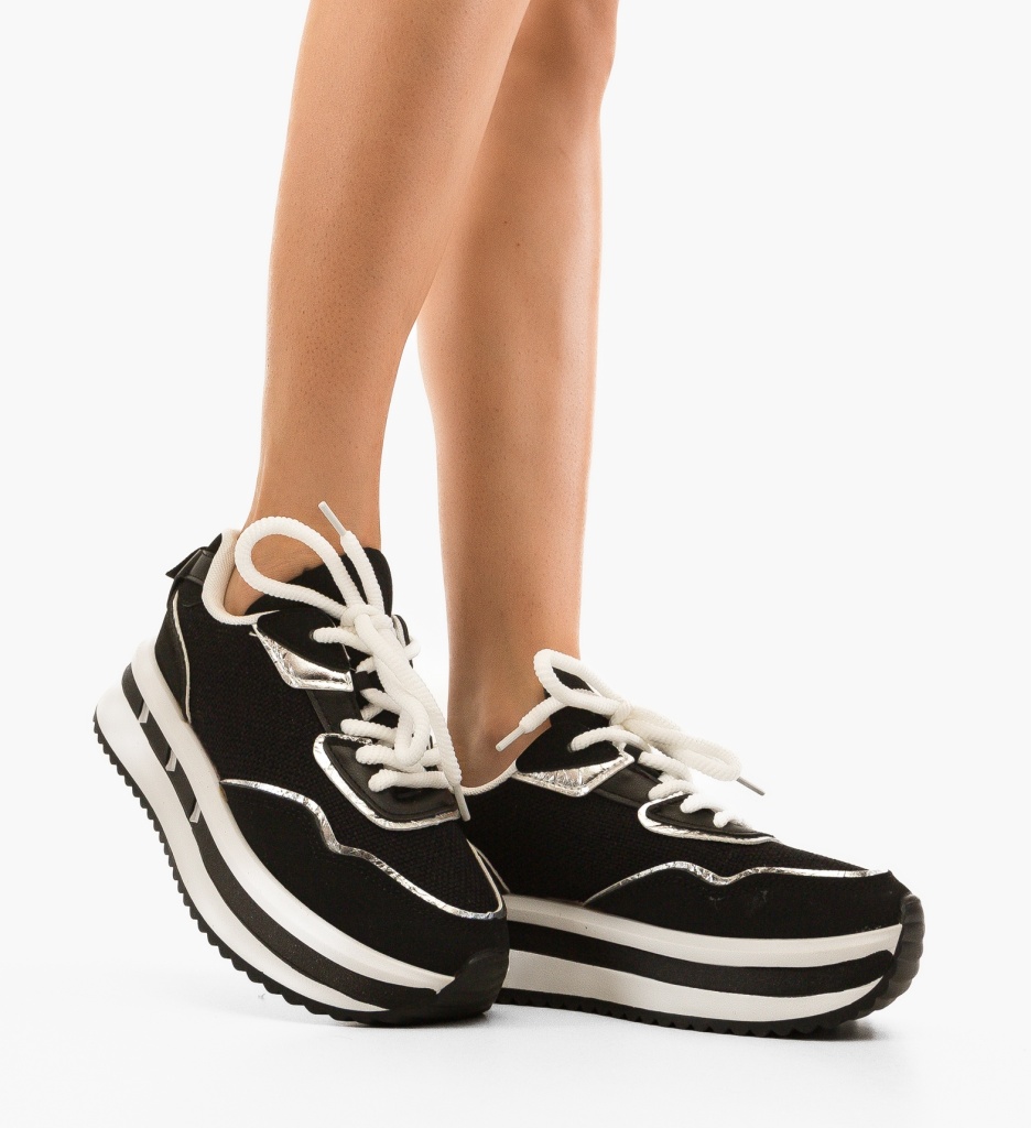 Sneakers Dama Wilson Negri | Confort & Stil - imagine 2